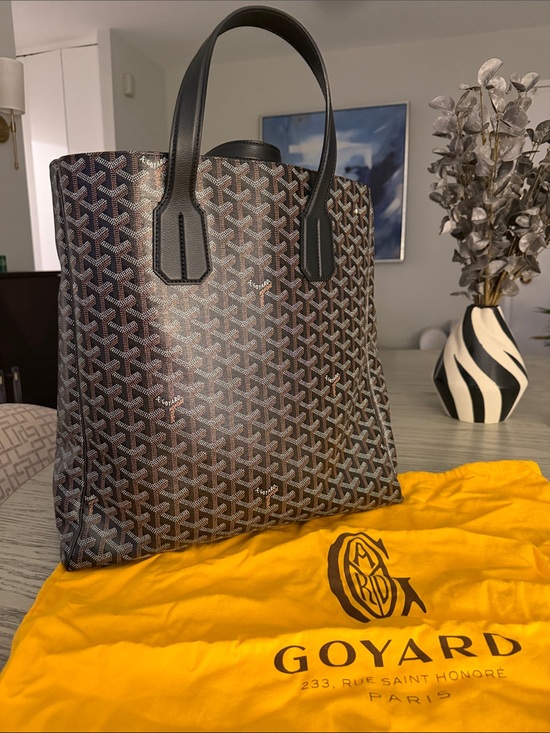 Goyard Handbags - Goyardine Voltaire III Tote (Black)